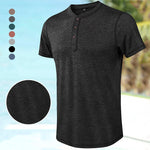 Men's Vintage Button T-Shirt