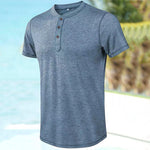 Men's Vintage Button T-Shirt