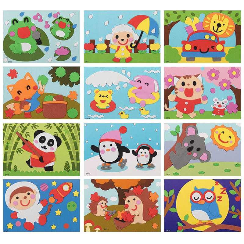 DIY Kids Animal Handmade Stickers