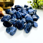 1/2 lb Blue Sodalite Tumbled Gemstones - Polished Stones - Jewelry supplies - Arts and Crafts (TS_05)