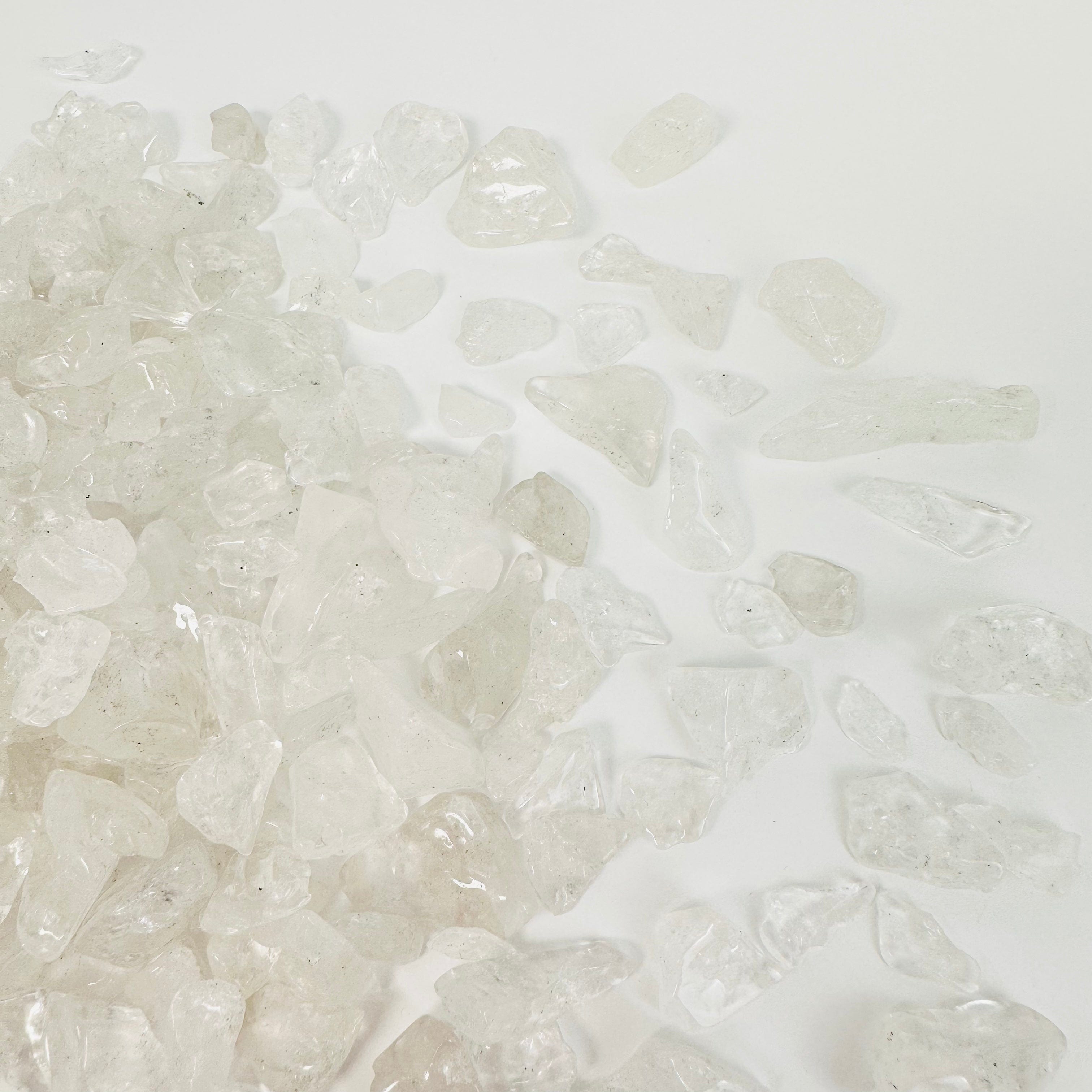 Crystal Quartz 1Lb Polished Freeform Chips