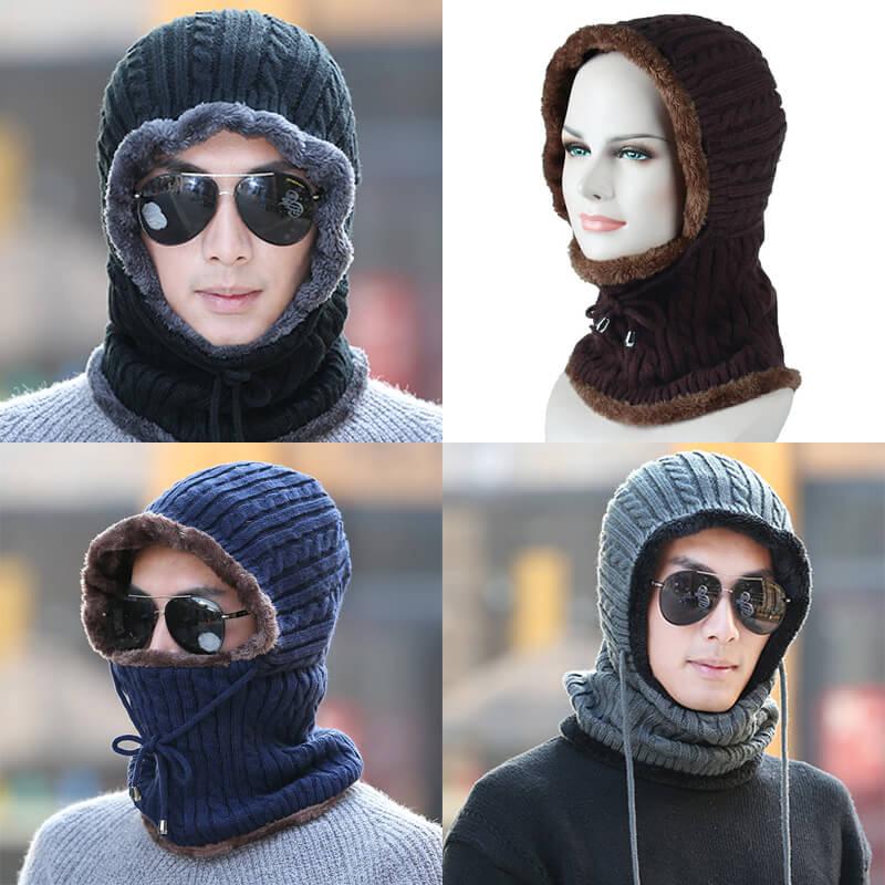 Face Scarf Snood Thermal Hooded Hat