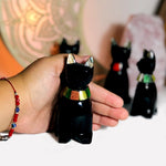 Black Obsidian Cats - Polished Stone Kitty (LBS0-S2-B10)