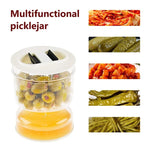 Pickle and Olives Jar Container with Strainer