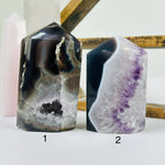 Agate Amethyst Polished Crystal Point Stone YOU CHOOSE