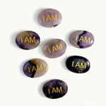 Pocket Stone "I AM" Palm Stone Crystal Worry Stone