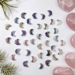 Amethyst Moon Crescent - 20mm Small - Drilled(RK23B12)