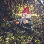 Garden Gnome With Camouflage Uniform And AK47