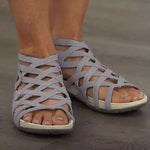 Round Toe Hollow Roman Gladiator Sandals