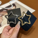 Rhinestone Bling Snap Hair Clip Barrettes (4 PCS)