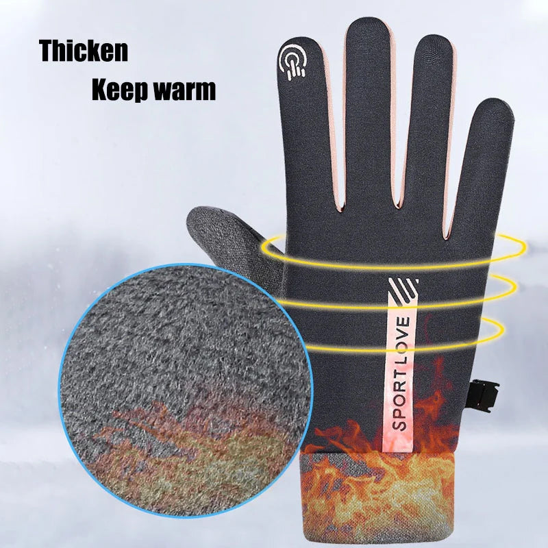 Waterproof Finger Touch Screen Non-Slip Cold Resistant Gloves