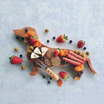 Wooden Dachshund Dog Dinner Plate