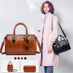 Boston leather handbag for women