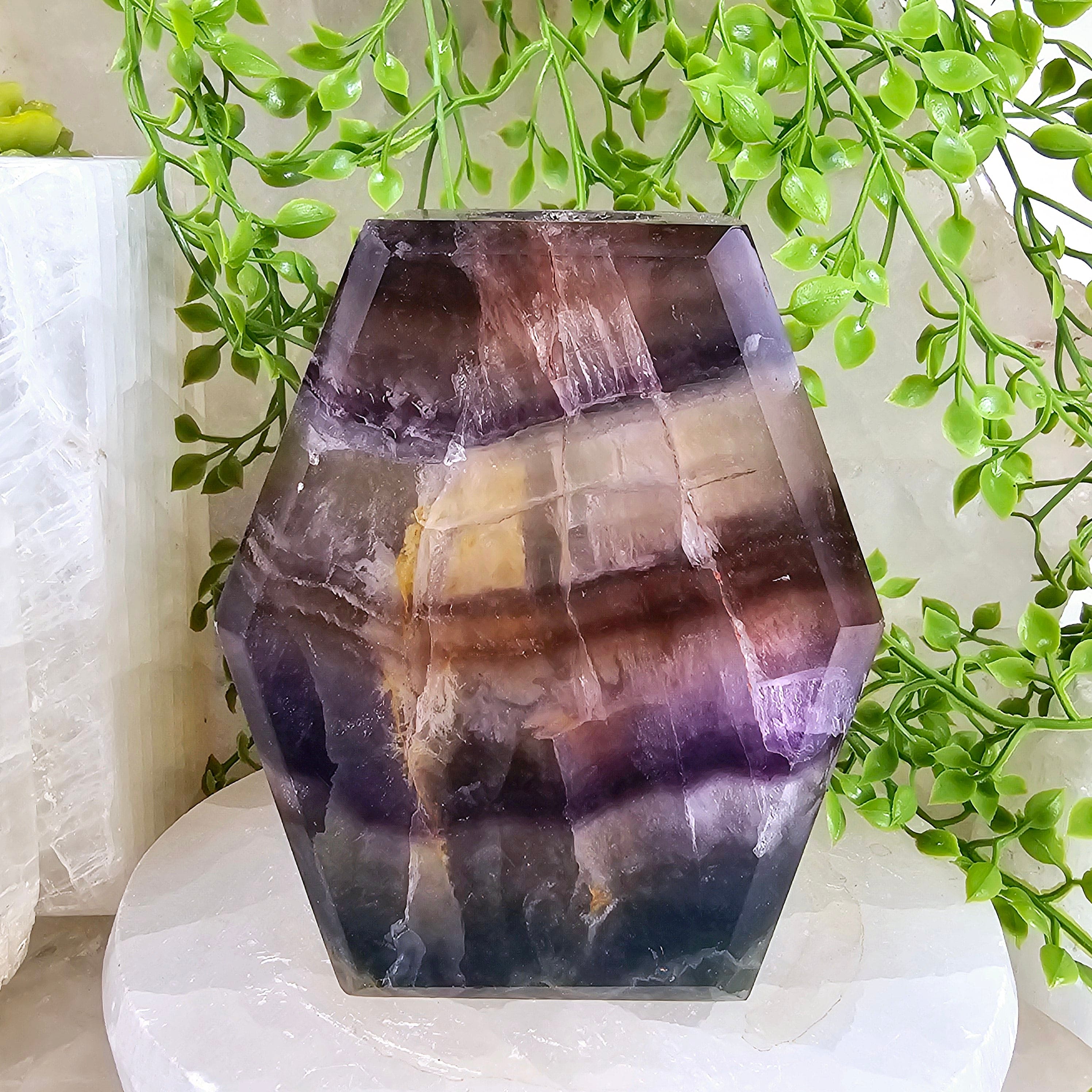 Fluorite Crystal Candle Holder