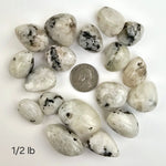 White Moonstone Crystal Tumbled Stones - Medium Size - 1/2 lb or 1 lb