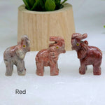 Soapstone Elephant Carving from Peru - You Choose Color