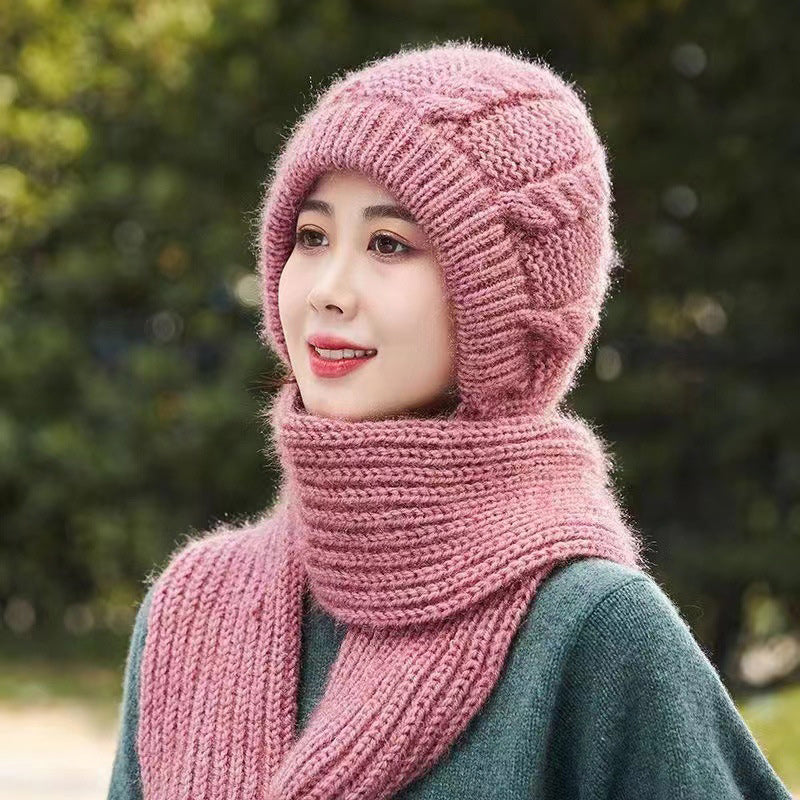 Integrated Ear Protection Windproof Cap Scarf