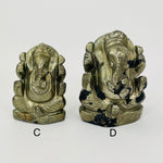 Pyrite Elephant Ganesha Carving - You Choose -