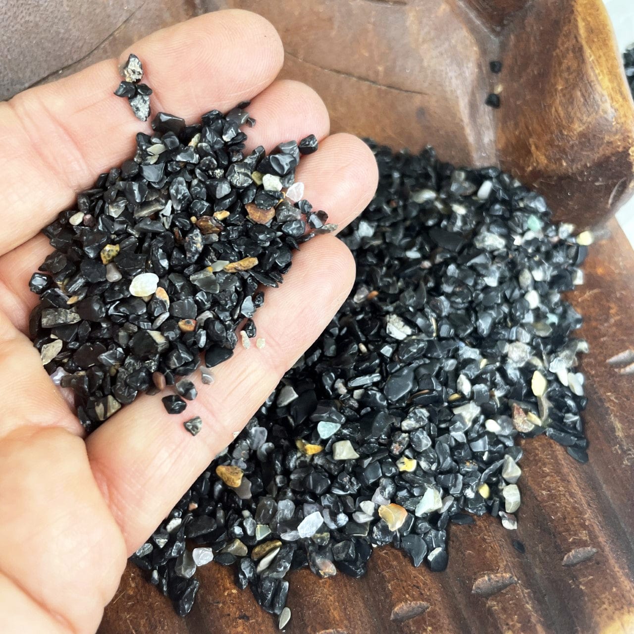 Black Onyx 1lb bag - Tiny Chips