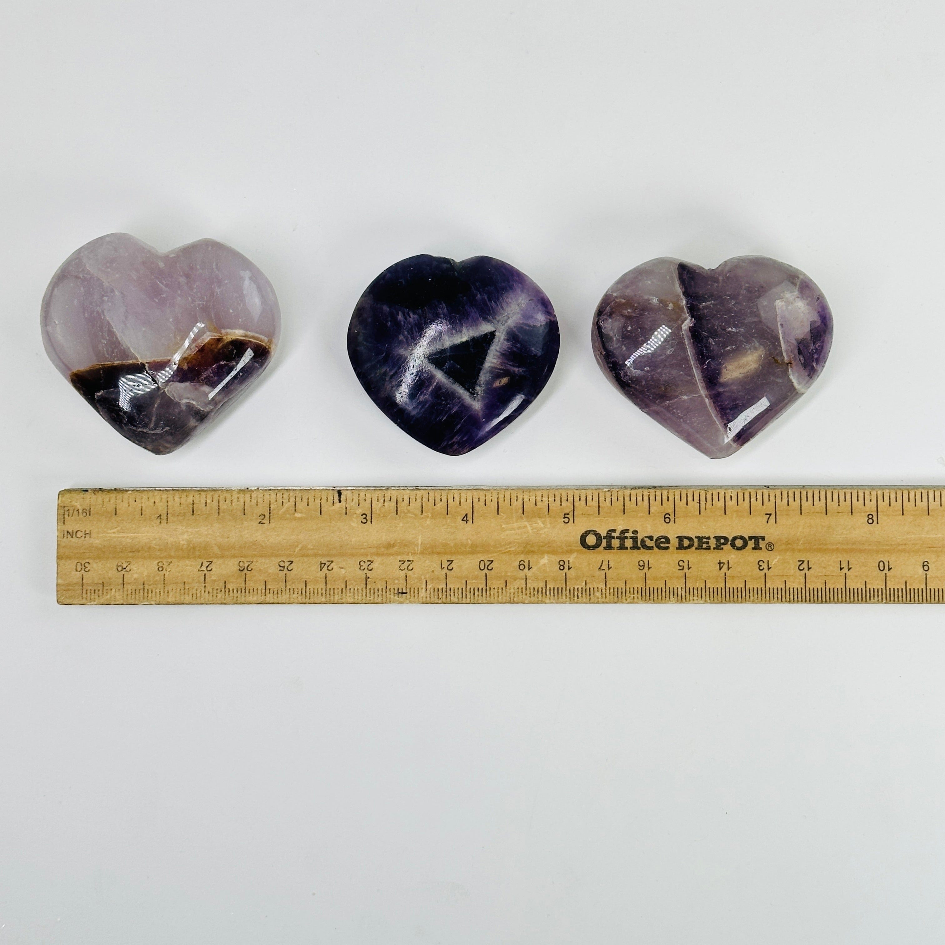 Chevron Amethyst Hearts YOU CHOOSE