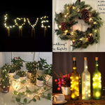 LED Wine Bottle Lights Cork Night Light DIY Decor Lift - 5/10PCS