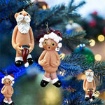 Santa Supporter Christmas Resin Decoration