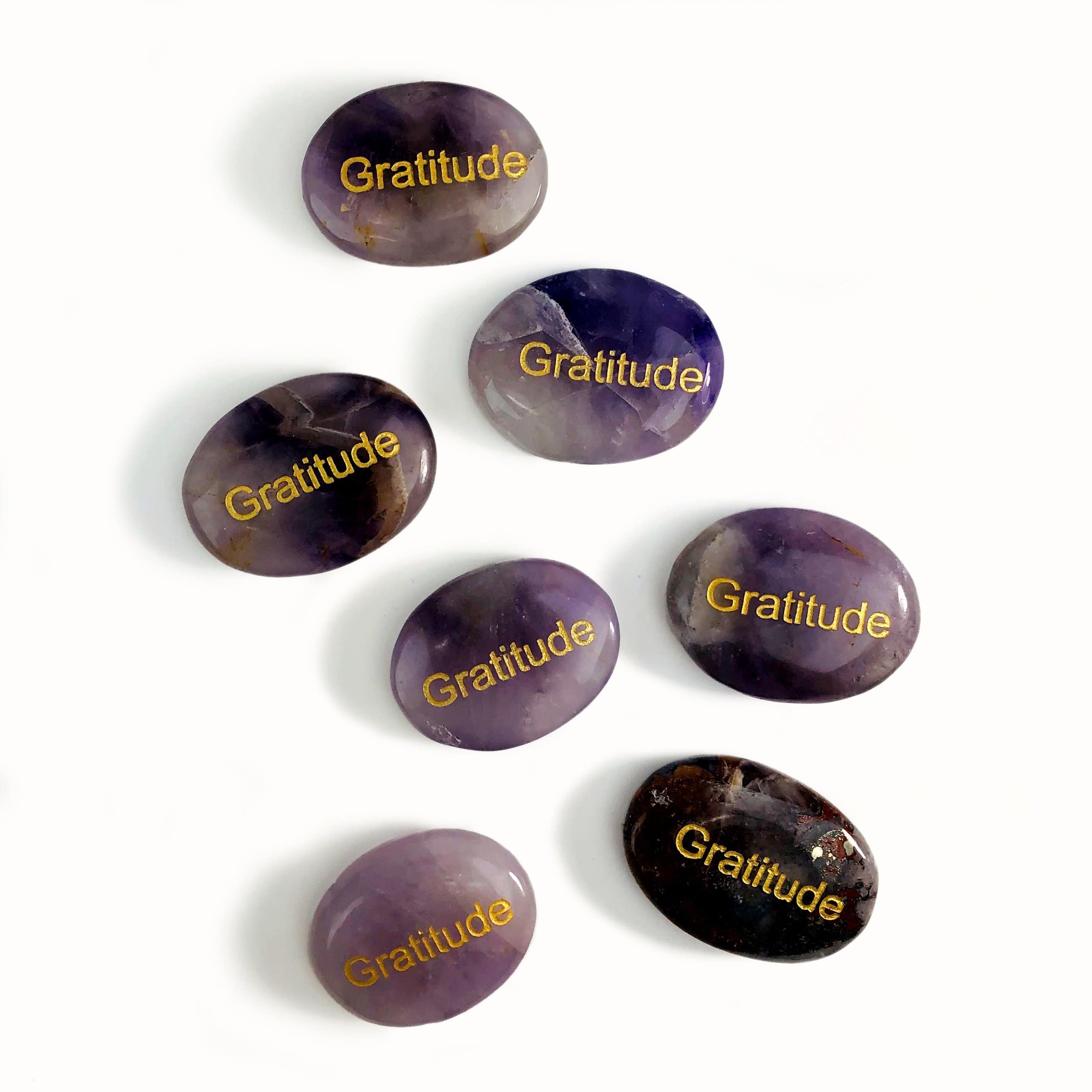 Gratitude Crystal Worry Stones