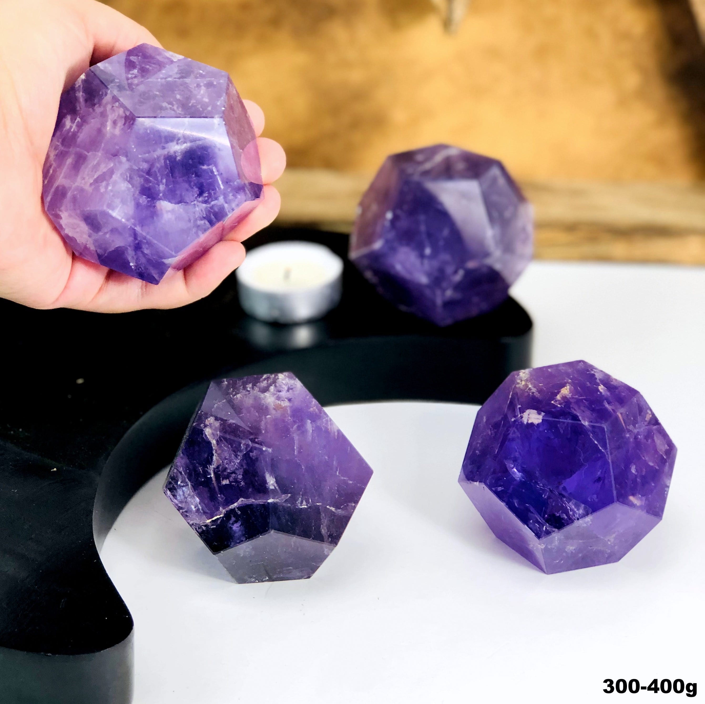 Amethyst Dodecahedron Stones - By Weight (OF1-S52)