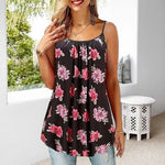 Summer Women's Printed Loose Plus Size Camisole Top