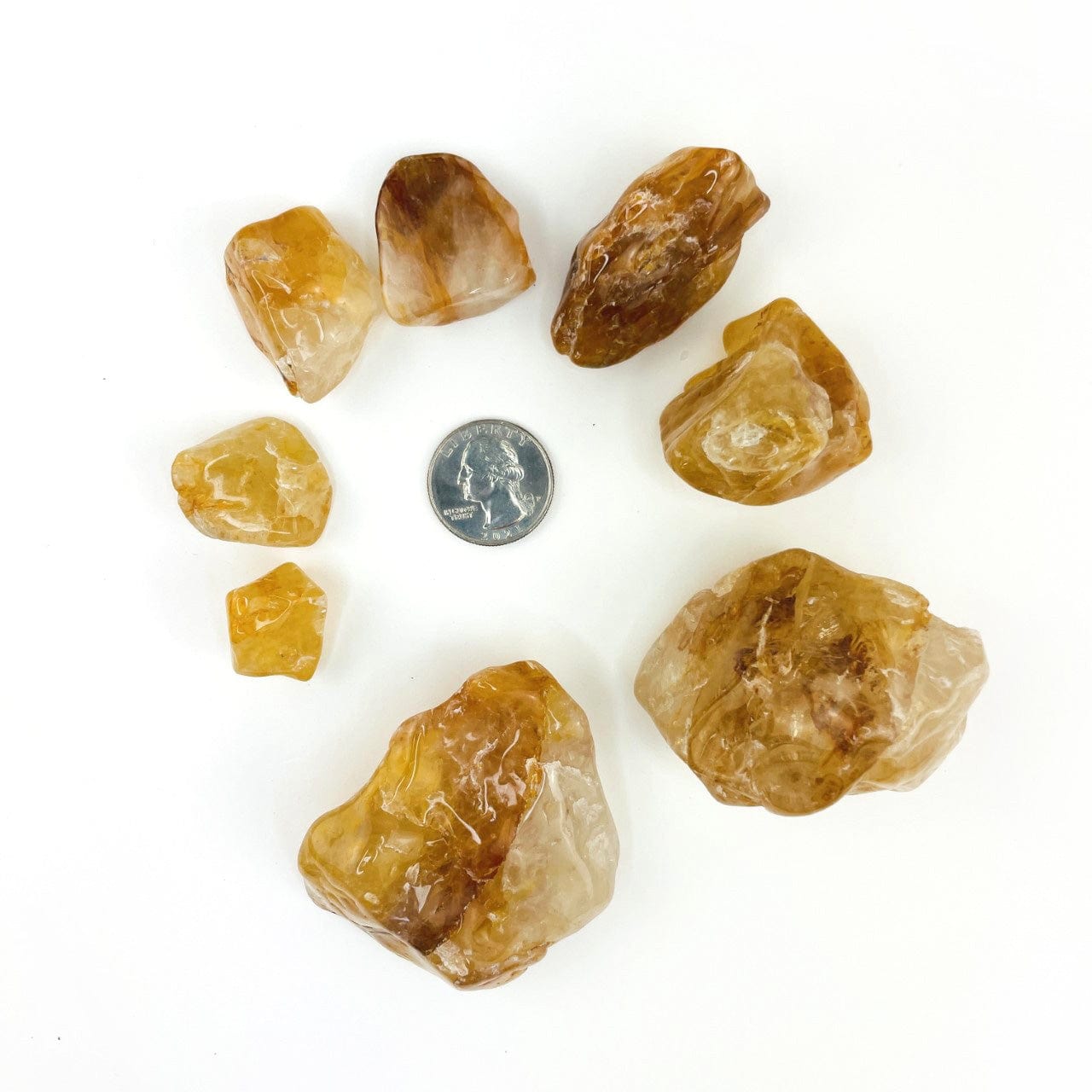 Golden Healer Quartz Polished Tumbled Stones - YOU CHOOSE Weight