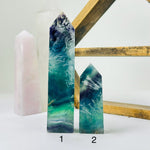 Feather Fluorite Crystal Tower Polished Point AS IS YOU CHOOSE