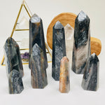 Hematite in Quartz Polished Towers - By Weight -