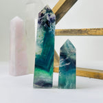 Feather Fluorite Crystal Tower Polished Point AS IS YOU CHOOSE