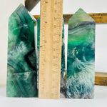 Feather Fluorite Crystal Polished Obelisk Tower AS IS YOU CHOOSE