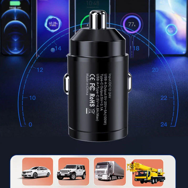 Multi Compatible Fast Charging Car Charger