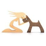 Pet Lover - Wood Sculpture Table Ornaments