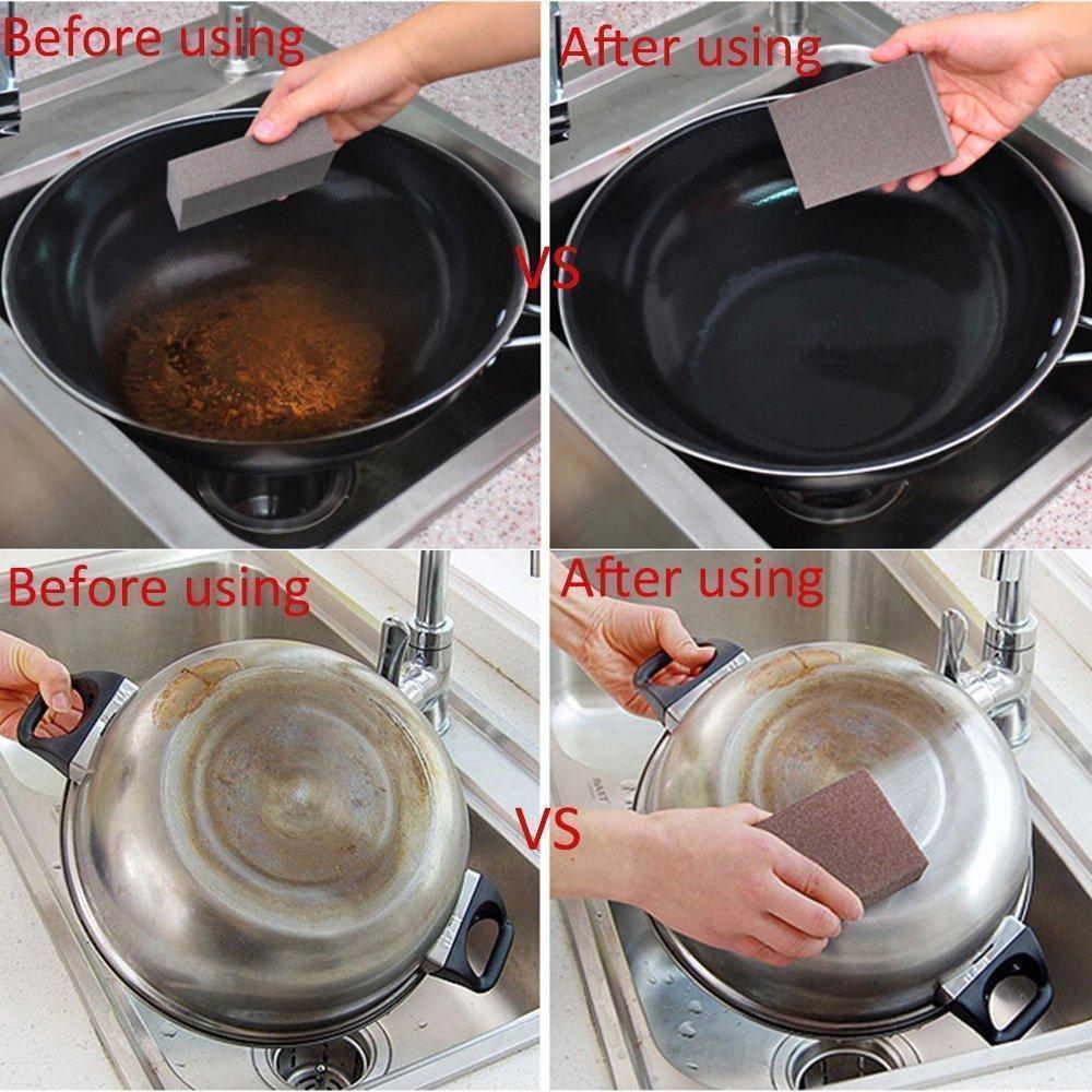 Magic Emery Sponge Brush - Kitchen Rust Cleaning Tool, 5 pcs