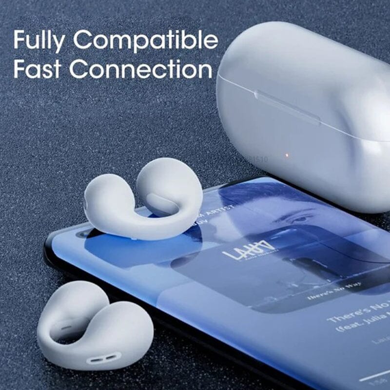 Wireless Ear Clip Bone Conduction Headphones