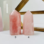 Rose Quartz Polished Crystal Points YOU CHOOSE