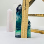 Feather Fluorite Crystal Tower Polished Point AS IS YOU CHOOSE