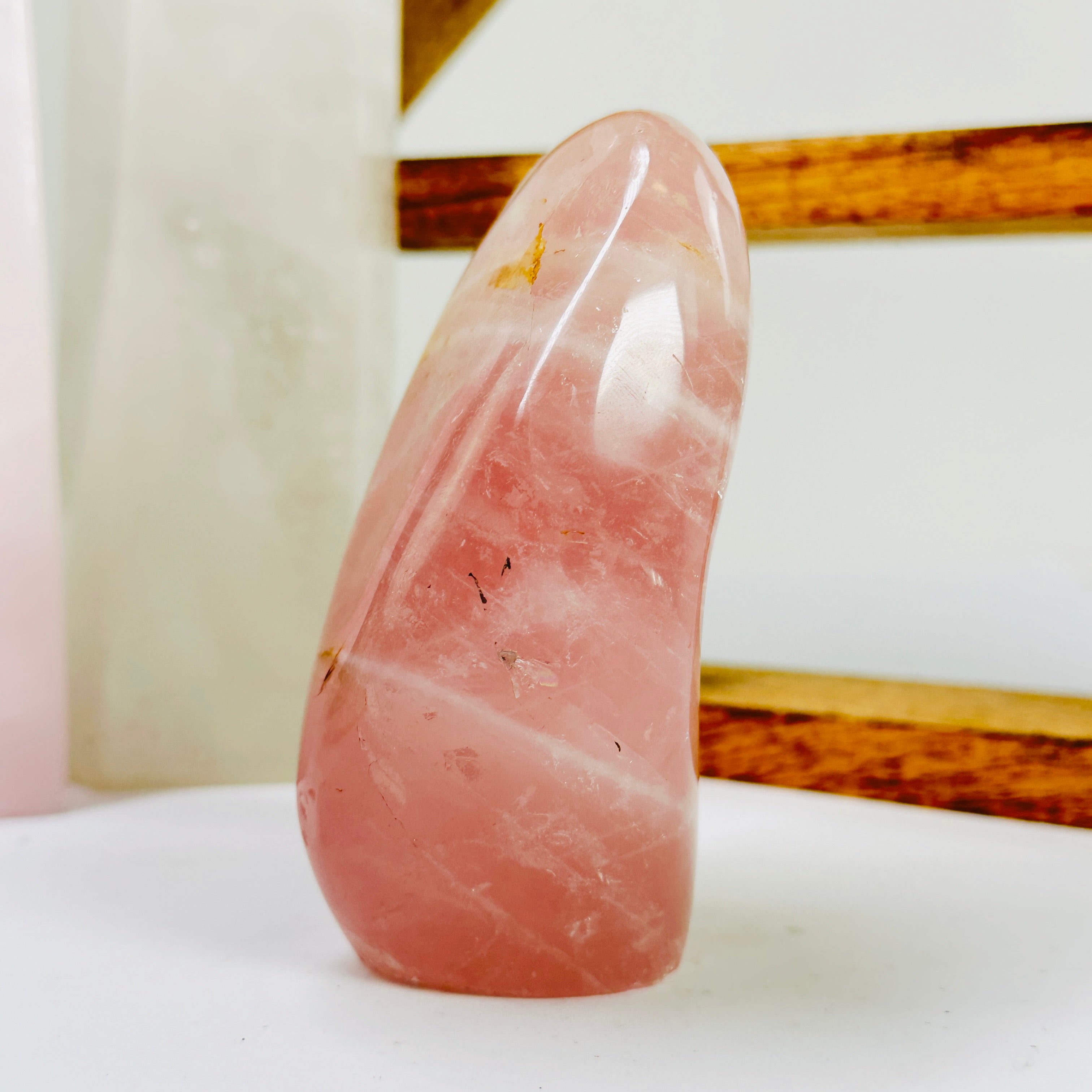 Rose Quartz Crystal Cut Base One-of-a-Kind