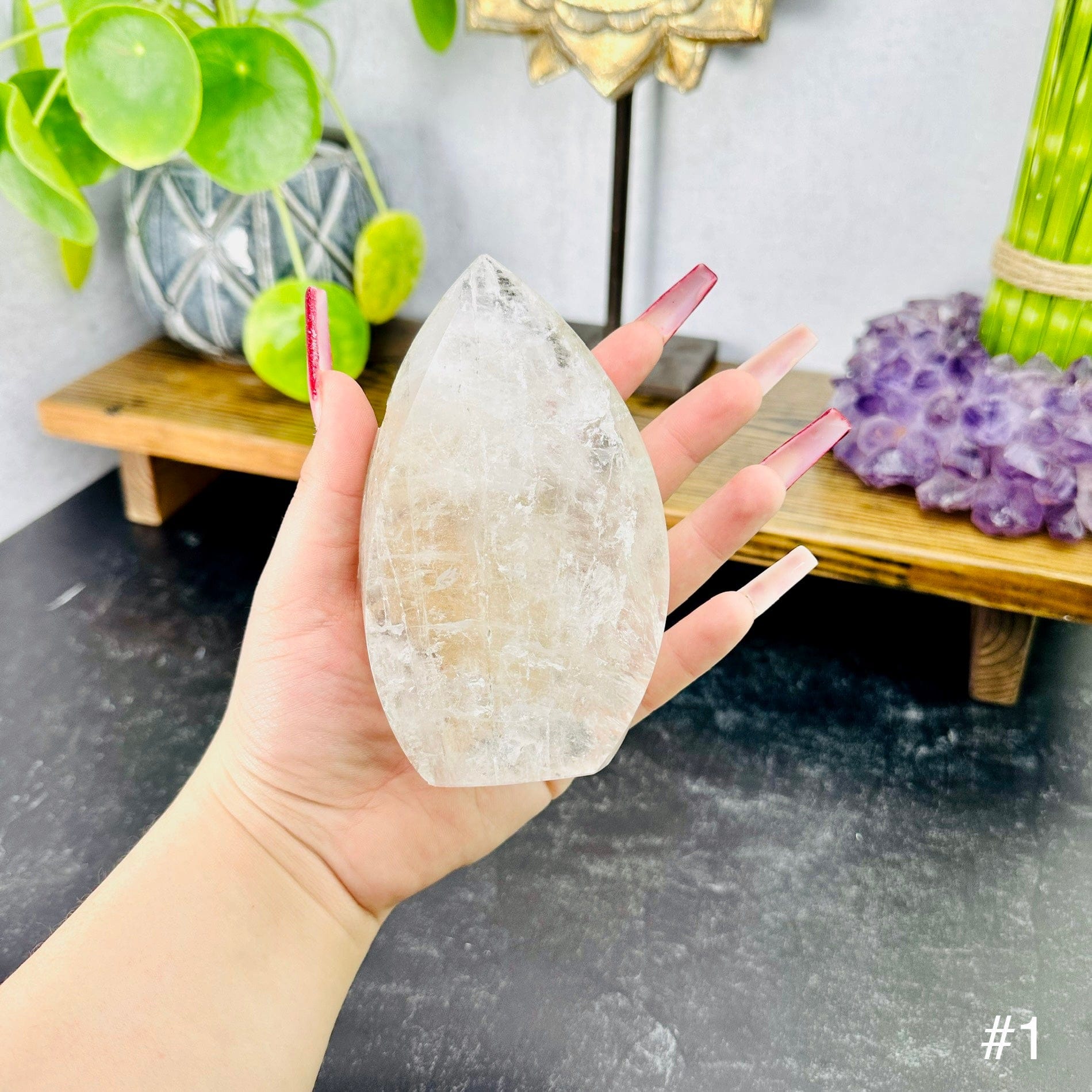 Crystal Quartz Flame Point - YOU CHOOSE