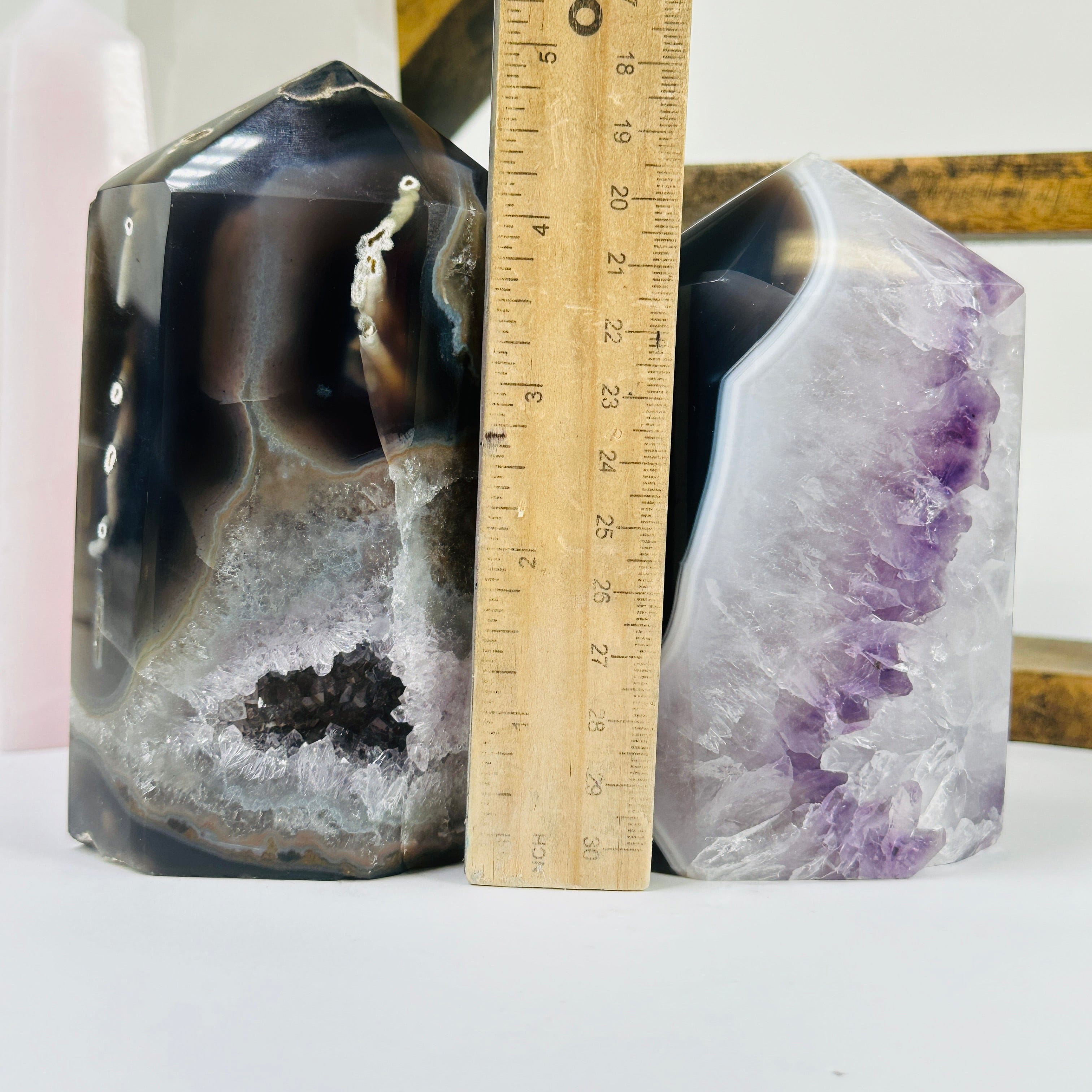 Agate Amethyst Polished Crystal Point Stone YOU CHOOSE