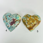 Amazonite Polished Crystal Heart YOU CHOOSE