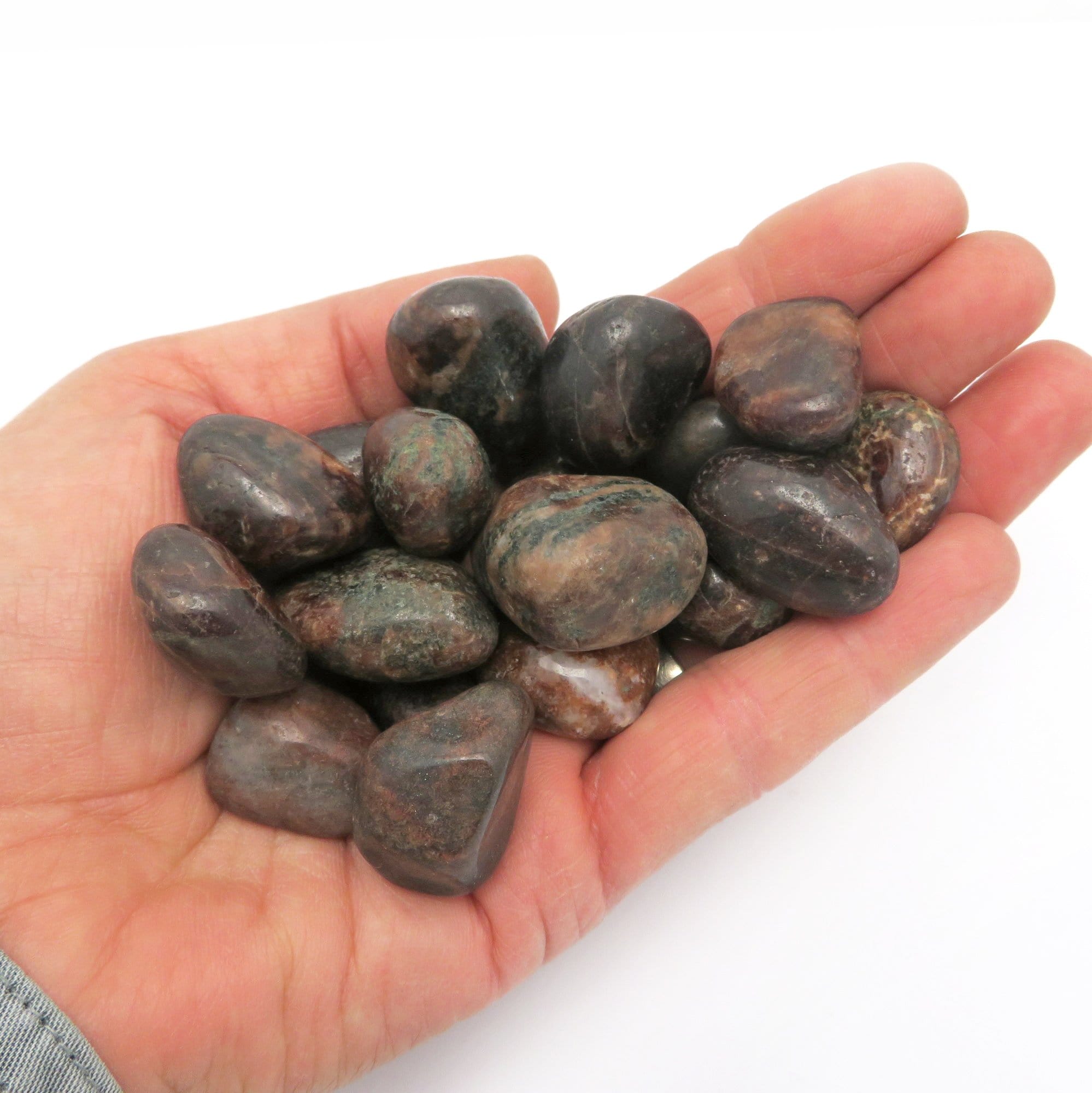 Bloodstone Tumbled Stone - 1/2 lb bag Polished Stones - (TS-142)