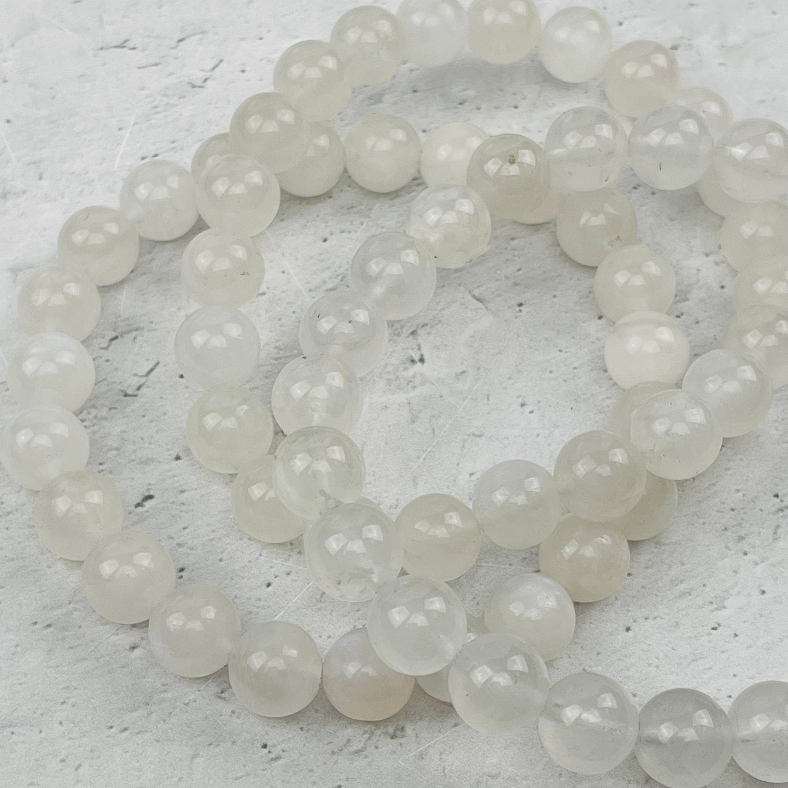 Moonstone Round Bead Bracelets