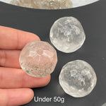 Crystal Quartz Faceted Sphere - By weight -