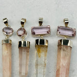 Large Rose Quartz Pendants - You Choose -