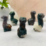 Carved Gemstone Alpaca - You Choose Stone -