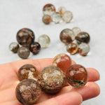 5pc Lodolite Crystal Spheres Bulk Crystals